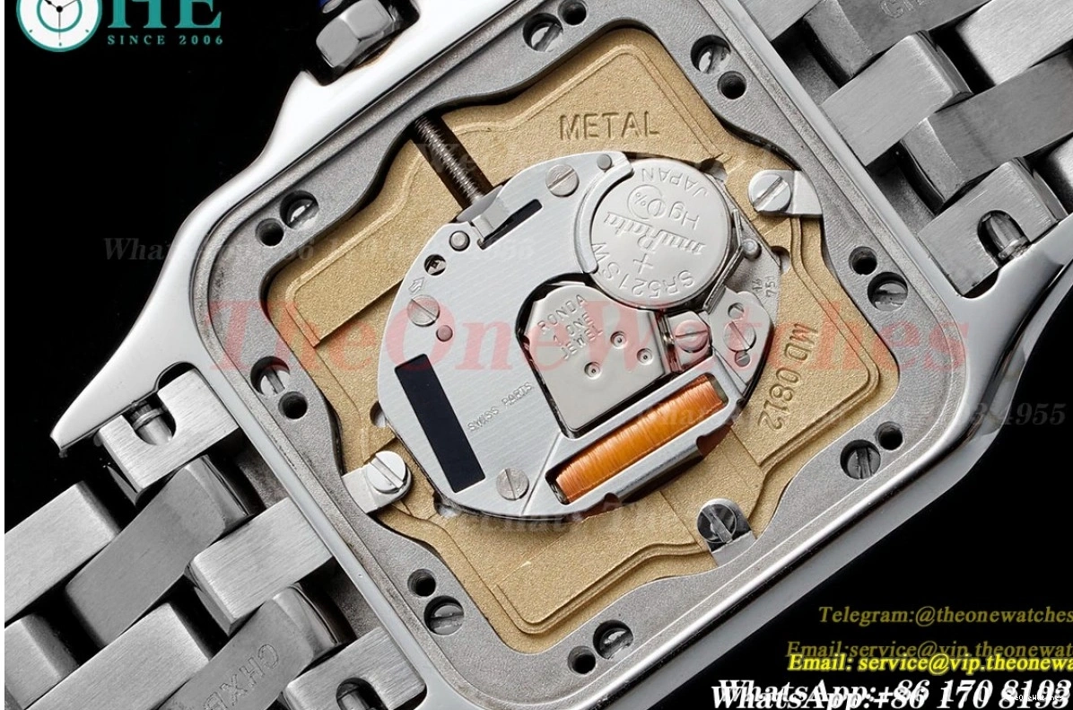 Quartz Panthere De SS SS Secrete 27mm Dial Ladies White AF 0213